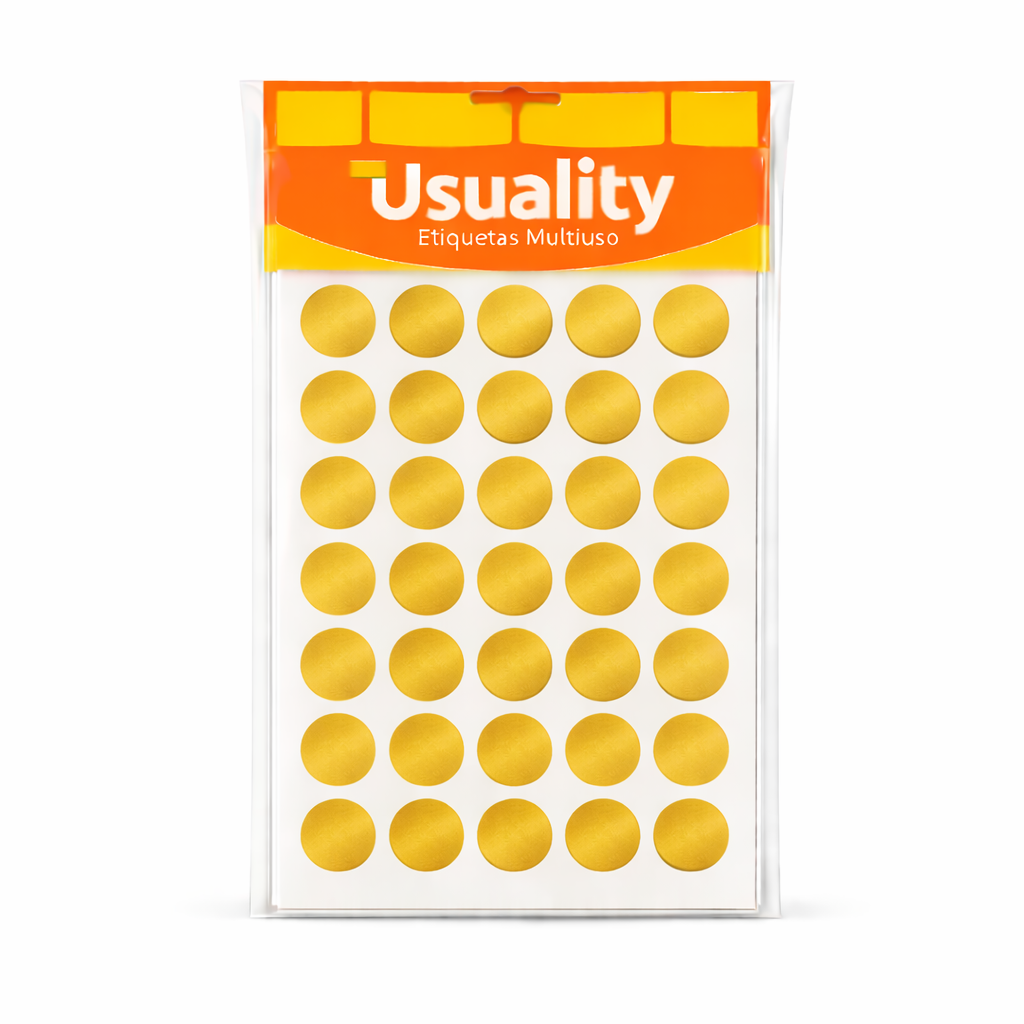 Etiqueta Lacre Office | Ouro | 25 cartelas c/ 160 un. (PA000200004337)